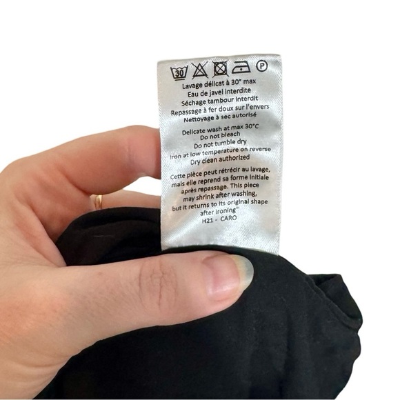 Rouje Paris 2 pc Set: Sade Wrap Top & Caro Skirt in Jardin D'Atomne Noir 34/US2 - Picture 15 of 16